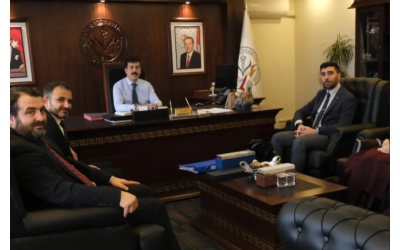KSBÜ Rektörü Prof. Dr. Ahmet Tekin'i Makamında Ziyaret Ettik.