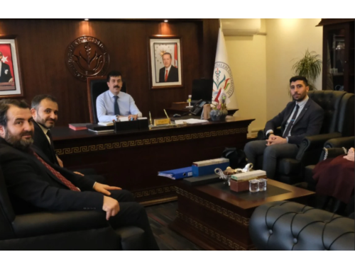 KSBÜ Rektörü Prof. Dr. Ahmet Tekin'i Makamında Ziyaret Ettik.