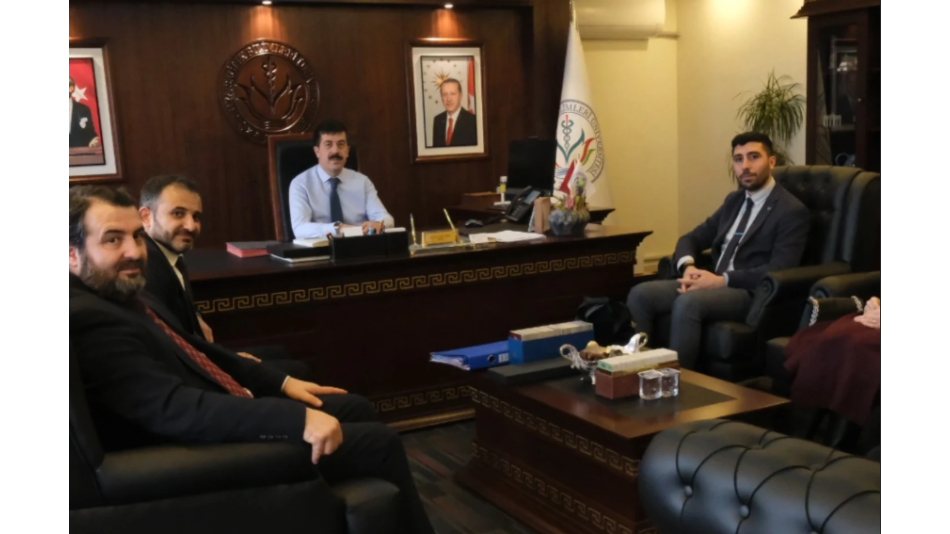 KSBÜ Rektörü Prof. Dr. Ahmet Tekin'i Makamında Ziyaret Ettik.